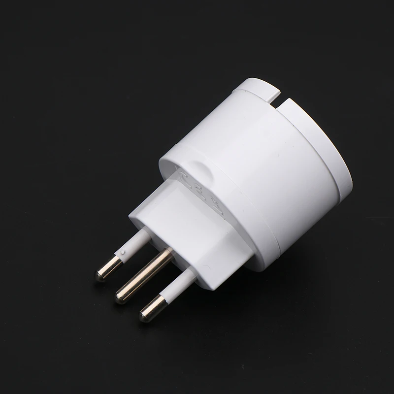 1 Piece AC 250V Power Plug European Eu Plug To Italy Standard Power Adapter Socket 10A Travel Converter