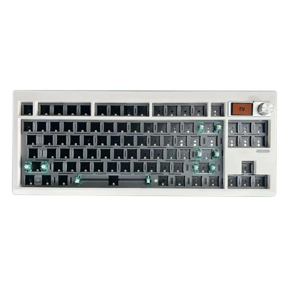 

GMK87 Keyboard Kit With Display Screen RGB Backlit Gasket Structure Gaming Mechanical Keyboard for VIA Customized