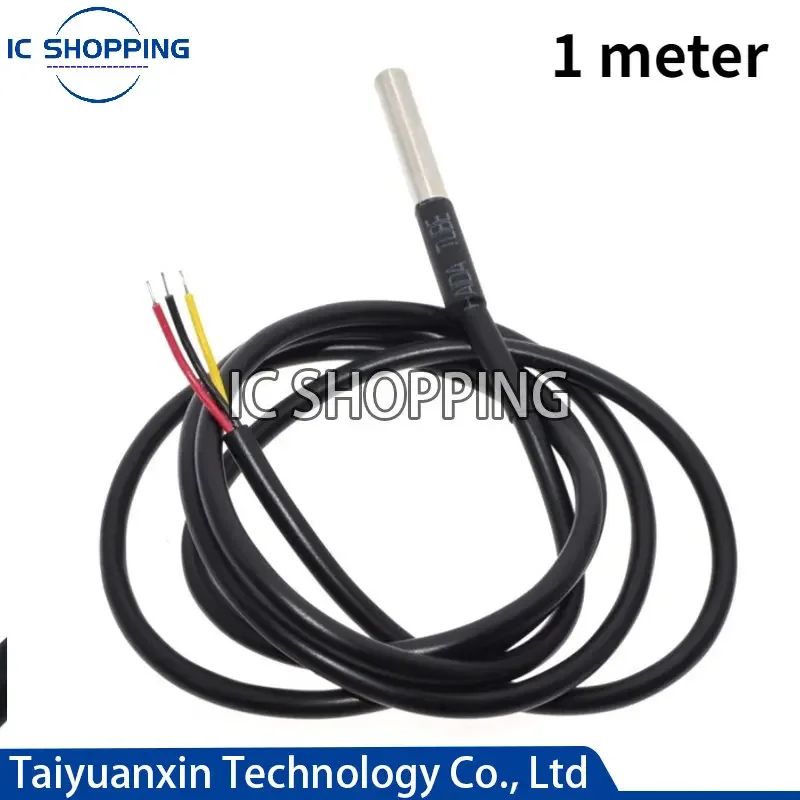 DS18B20 Rvs Pakket 1Meter 2Meter 3Meter 5Meter Waterdicht 18b20 Kabel Probe Temperatuursensor