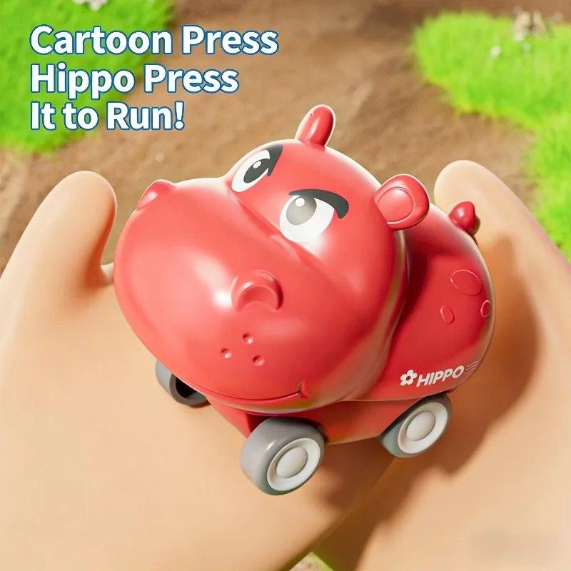 Niedliche Haustiere, kleine Autos, Babyspielzeug, Babypressen, Trägheitsspielzeug, sichere Materialien, Übung, Hand-Auge-Koordinationsfähigkeit, begleitendes Baby