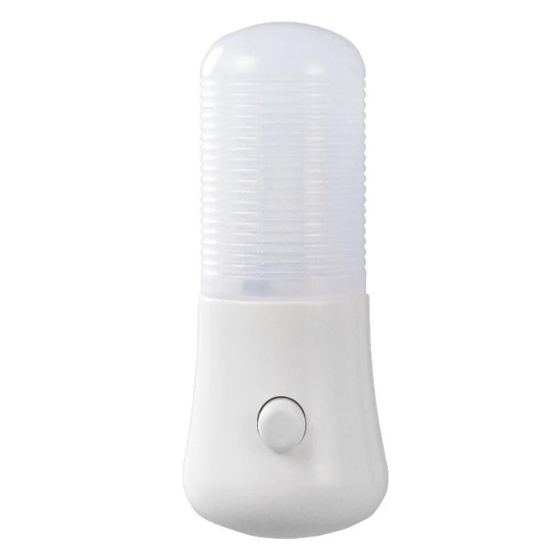 Mini luces LED de noche blancas, interruptor de encendido/apagado, decoración de dormitorio, lámparas de pared con enchufe estadounidense para habitación de niños, lámpara de noche, blanco frío y cálido