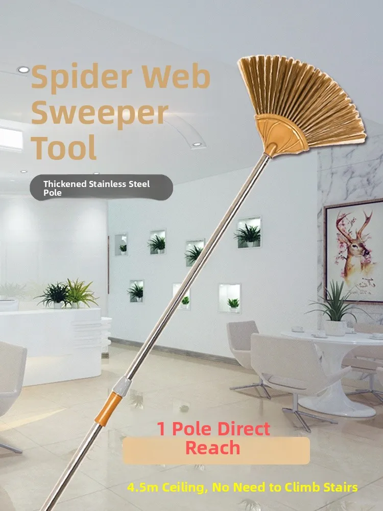 

Exble Spider King пылеочиститель крыши потолок метла для удаления пыли с плоской головкой бытовой инструмент для чистки гостиной