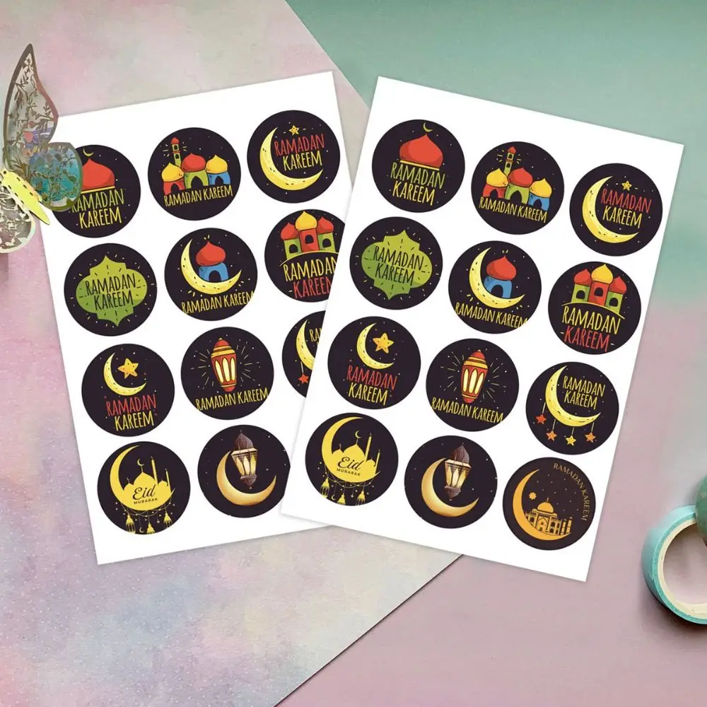 Ramadan Stickers Eid Mubarak Sticker Decoration Eid Gift Paper Lable Seal Stickers Ramadan Decoration