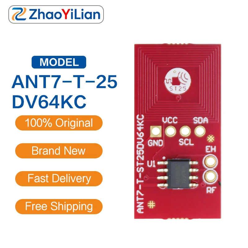 For ANT7 T 25DV64KC ST NFC RFID Antenna Assembly 25DV64KC Memory Chip Tag Module