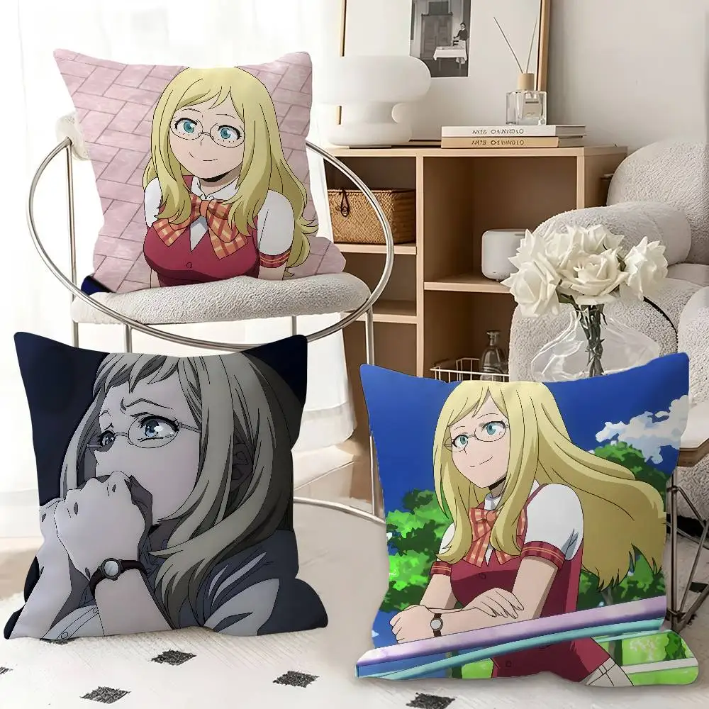 1pc Melissa Shield Anime Characters Pillow Case Fashion Square Pillowcase Bedroom Sofa Room Ins Decoration Leisure