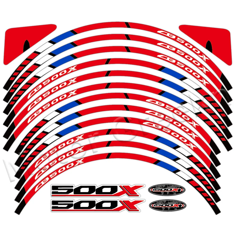 For CB500X cb500x Reflective Motorcycle Wheel Rim Sticker Decal Stripe Tape Accessories Waterproof 4