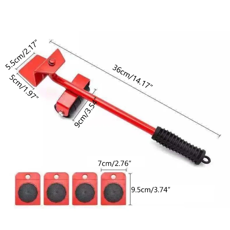 Furniture-Mover Lifter Heavy Duty Furniture Lifter Mover-Slider Move-Roller with 360 Degree Rotatable Pad for Sofa