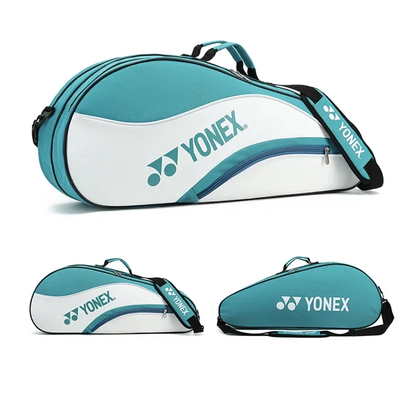 YONEX 배드민턴 가방, 고품질 스포츠 테니스 라켓 가방, 신발 칸막이 핸드백, 야외 훈련 라켓 4 개 보유