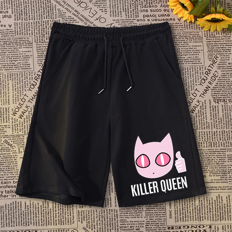 

«Невероятные приключения Джоджо», аниме-шорты Killer Queen Kira Yoshinobu, мужские и женские шорты-капри, летние.