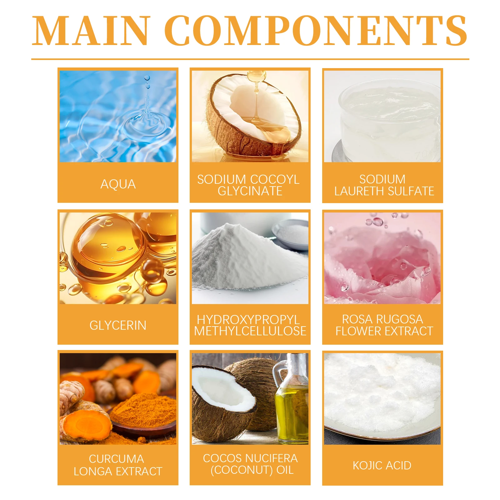 منظف الكركم لغسل الوجه وحمض الكوجيك وتقشير البشرة وينظف بعمق ويحافظ على توازن زيت الماء وإزالة التحكم في زيت الأوساخ