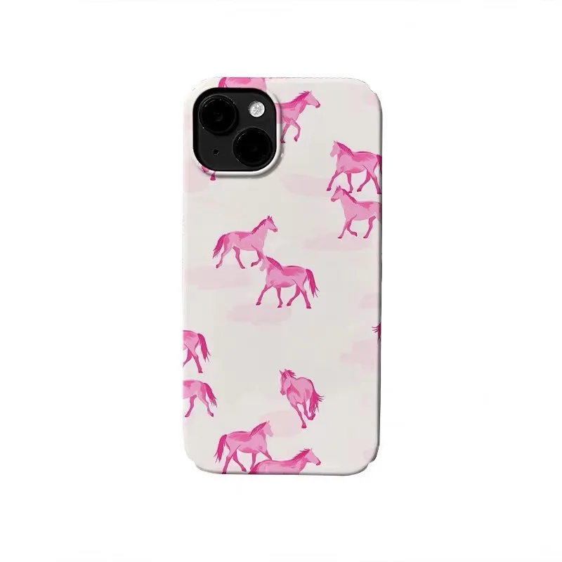

Pink Cartoon Pony Phone Case for IPHONE 17 Air 16E 15 PROMAX 14 Plus 13 12 MINI 11 PRO 16Plus XR XS MAX SE Acrylic Phone Cover