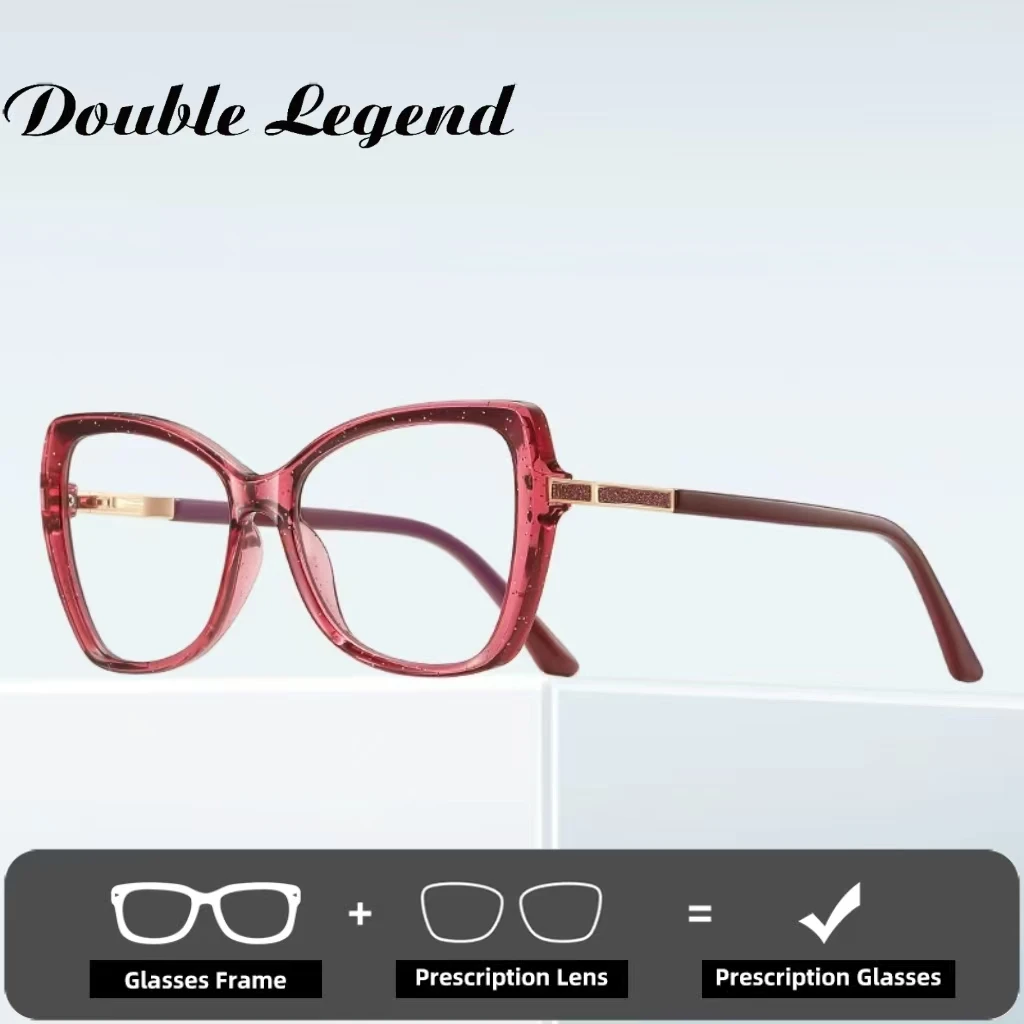 

Double Legend Reading Glasses Anti Blue Light Short-sighted Glasses Women Presbyopia Myopia Glasses Casual Eyeglasses