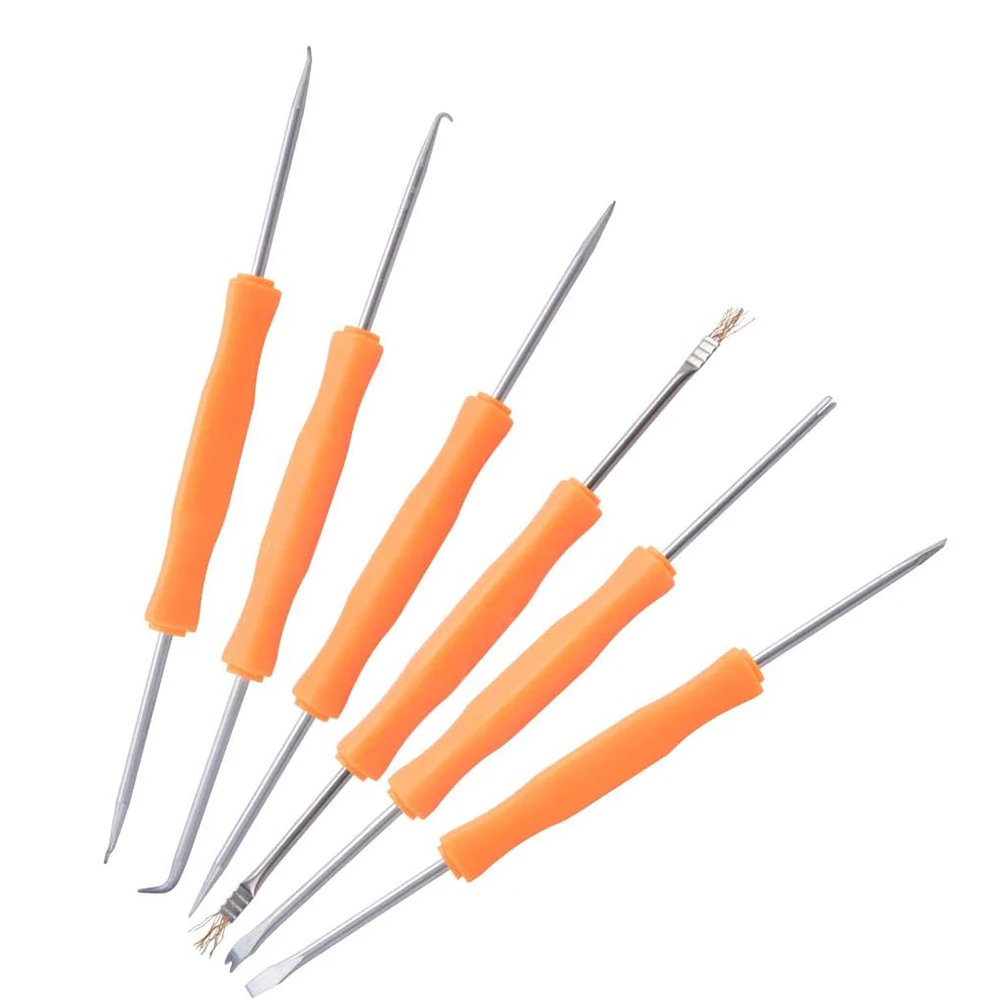 6 Pcs Soldering Assist Set Solder Assist Tools Electronic Components Welding Grinding Tool Kit PCB Cleaning Kit Set