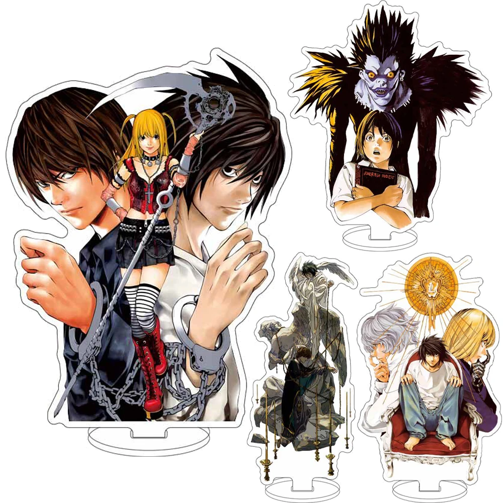 16CM Anime Death Note Figur ‌ Light Yagami Misa Amane L Lawliet Rem Ryuk Mello Kiyomi Takada Acryl-Ständer Cosplay-Ornamente Geschenke