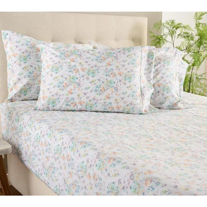 Set di lenzuola doppie spazzolate Home Reflections con federe extra per cuscini