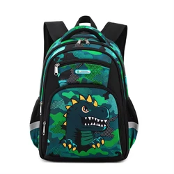 AOK Cartoon Bag Dinosaur Boys Backpacks Children Schoolbag School Backpack Kids Book Bag