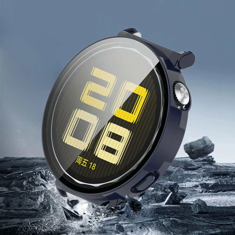 Watch Case PC Case+Tempered Glass Screen Protective Case Full Coverage Case Protective Hard PC Case for Huawei Watch GT5 41/46MM