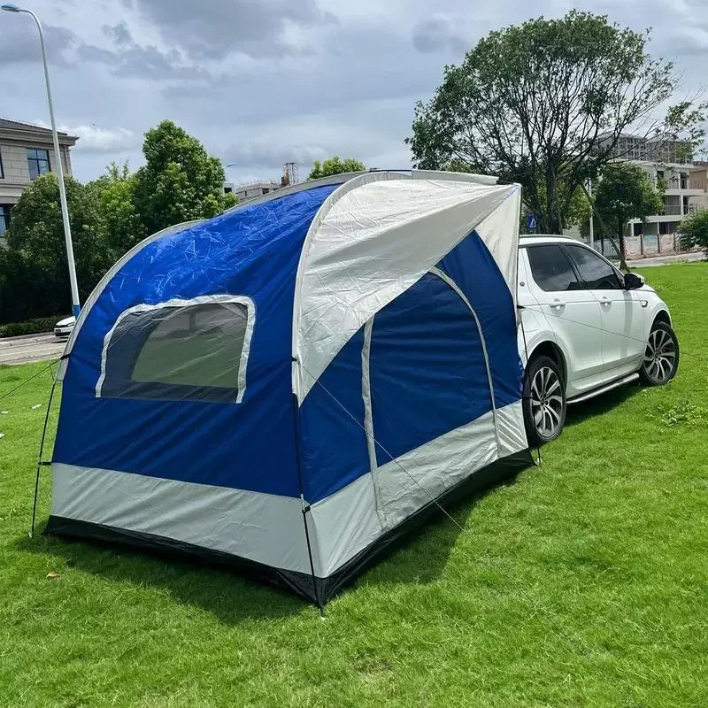 SUV Car Tent Tailgate Shade Awning Tent for Camping Vehicle SUV Tent Car Camping Tents for Outdoor Travel Trunk Canopy Auto