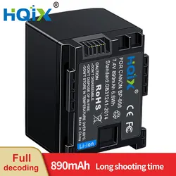 HQIX dla Canon LEGRIA FS10 FS11 FS21 FS22 FS36 FS37 FS46 FS100 FS200 FS306 FS406 aparat BP-808 809 ładowarka