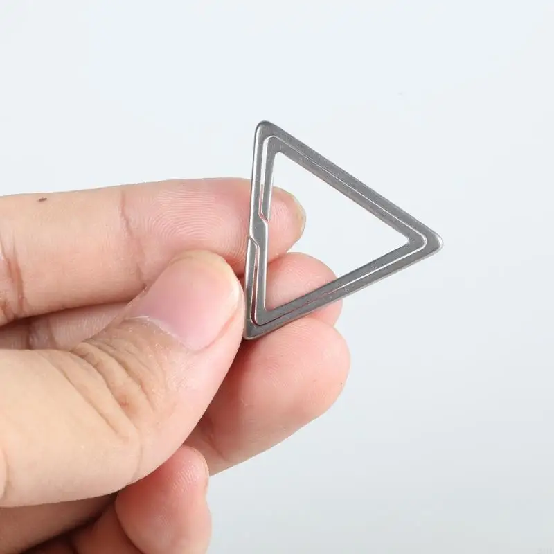 Titaniums KeyRings Side Pushing Split Rings Keychains Quickdraws Tool Keyring 