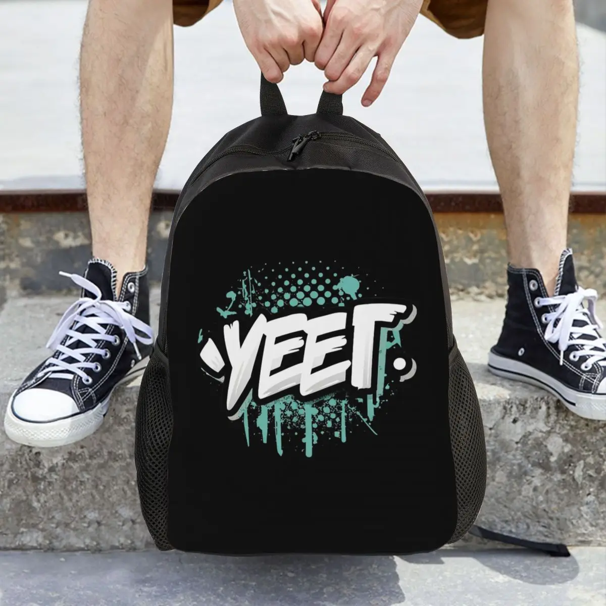 

Фирменный крутой мужской рюкзак Jey Uso Yeet, рюкзак большой вместимости, детская сумка для книг, школьная сумка, сумки на плечо для мужчин и женщин