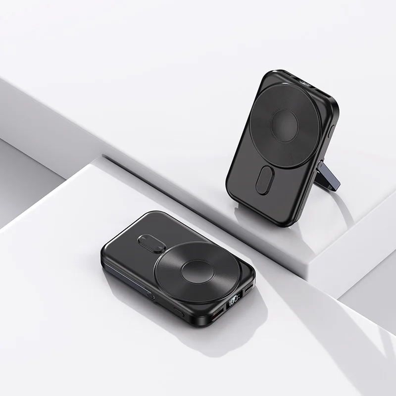22.5W Super Fast Charging 10000mAh Power Bank Magnetic Watch Wireless Charging Bracket Mobile Power Supply