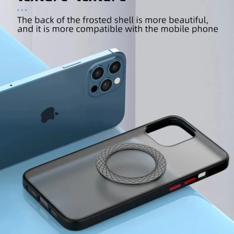 Strong Magnetic Metal Plate Pad Sticker Mount Magnet Stand For iPhone 12 13 14 15 16 Series Wireless Charger Car Phone Holder