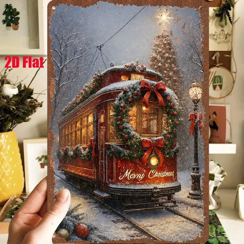 2D Flat - 1pc 2D[Flat] Metal Sign Retro Tin Painting 