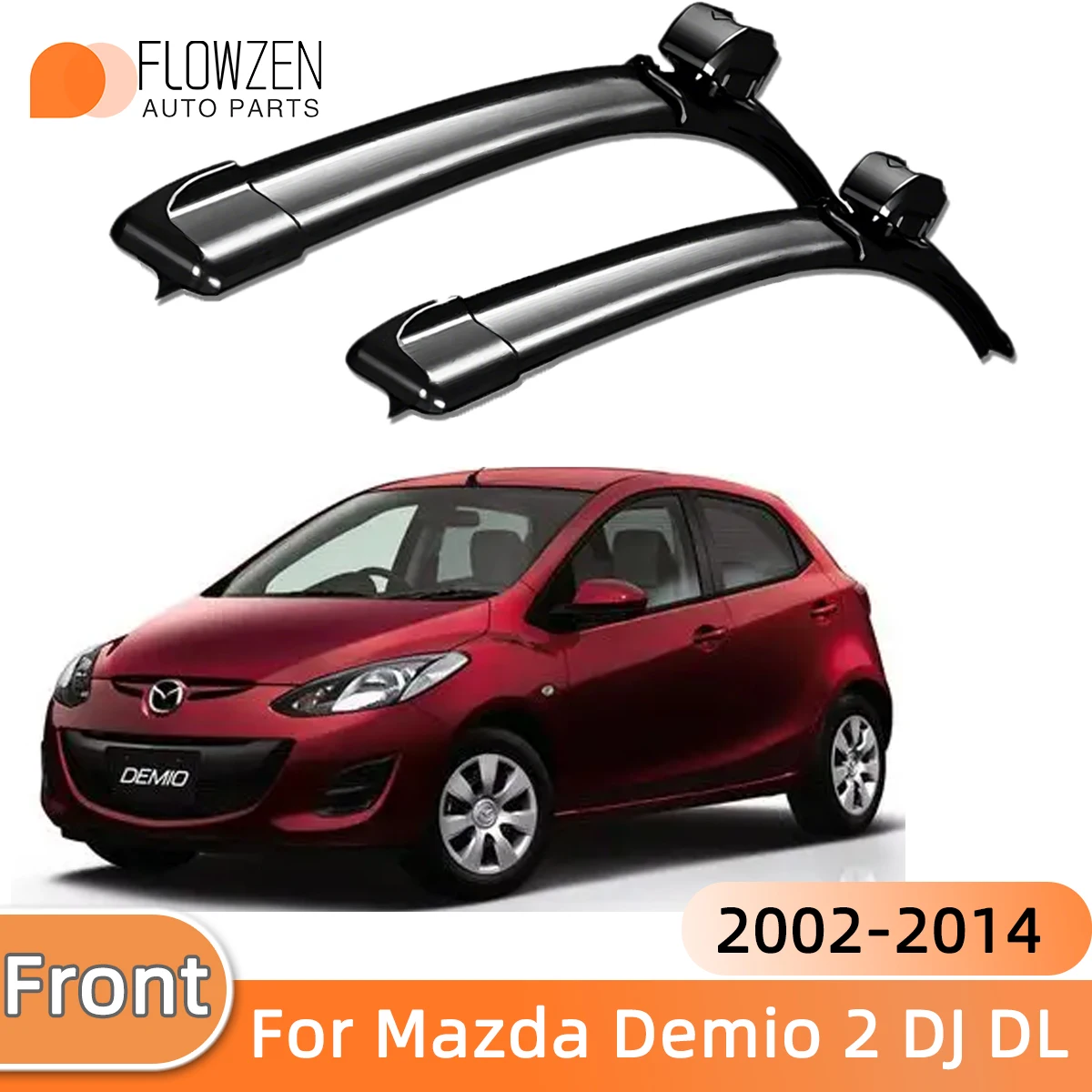 2/4PCS Auto Wischer Klingen für Mazda 2 DY DE Demio 2002-2014 Front Wischer Klingen Windschutzscheibe windschutz Fenster Pinsel