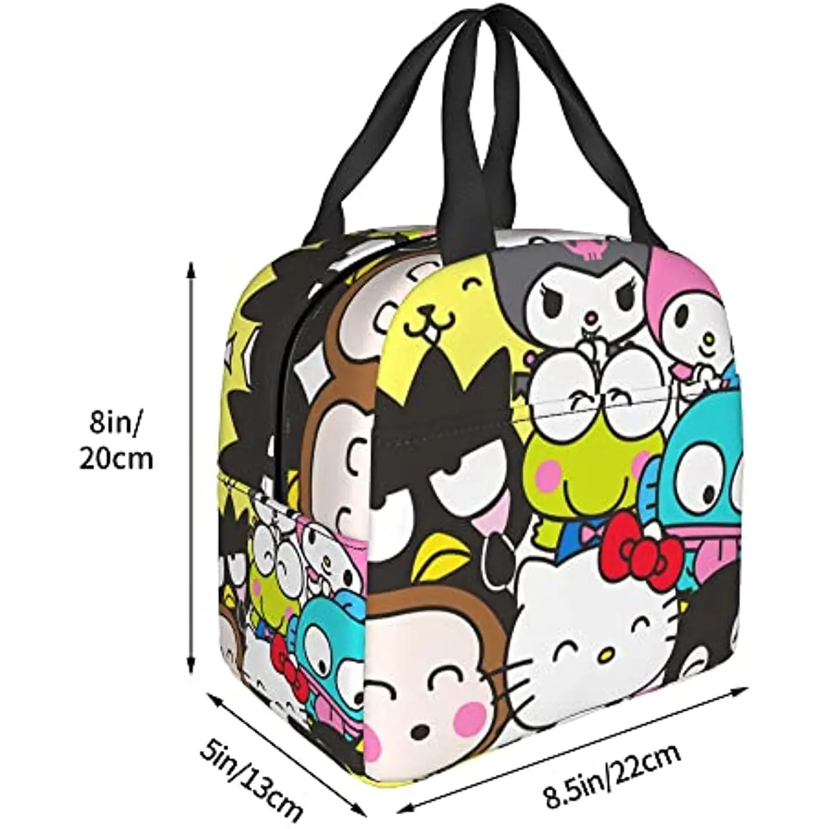 Fiambrera Kawaii para mujer, bolsa de almuerzo reutilizable, bolsa de comida aislada, contenedor de alimentos, trabajo, Picnic, Viajes