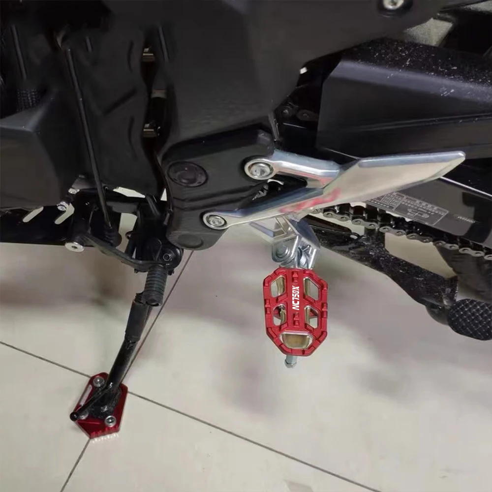 2025 2026 NC750X Motorcycle Accessories NC750 X Footrest Wide Pedals Pedal Rest Footpegs For HONDA NC 750 X 2014 - 2024 NC 750X