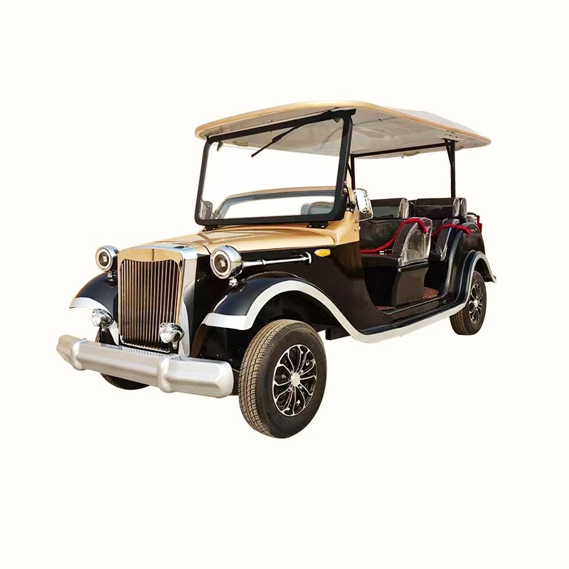 Retro electric tourist attraction four-wheel electric sightseeing car