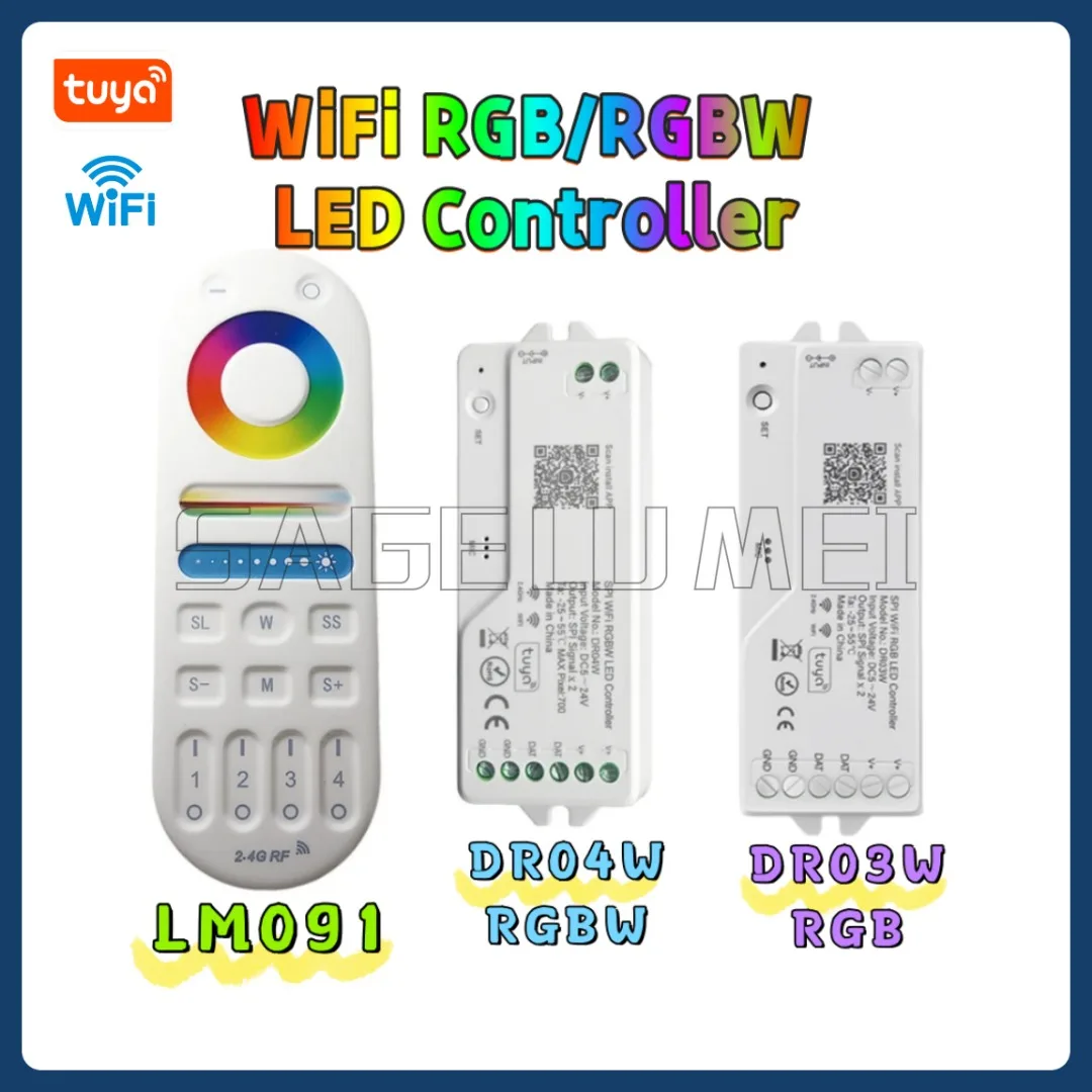 LM091 DR03W DR04W LED تحكم المنزل ل WS2811 WS2812B WS2813 WS2815 LED قطاع الخ RGB LED قطاع ضوء غرفة الديكور 2.4G
