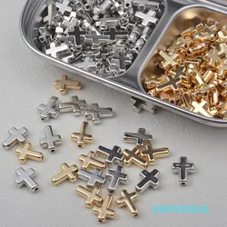 Gold Color Plated Vintage CCB Cross Spacer Acrylic Beads Earring Charms Bracelet Spacer Necklace Accssories Jewelry Departments