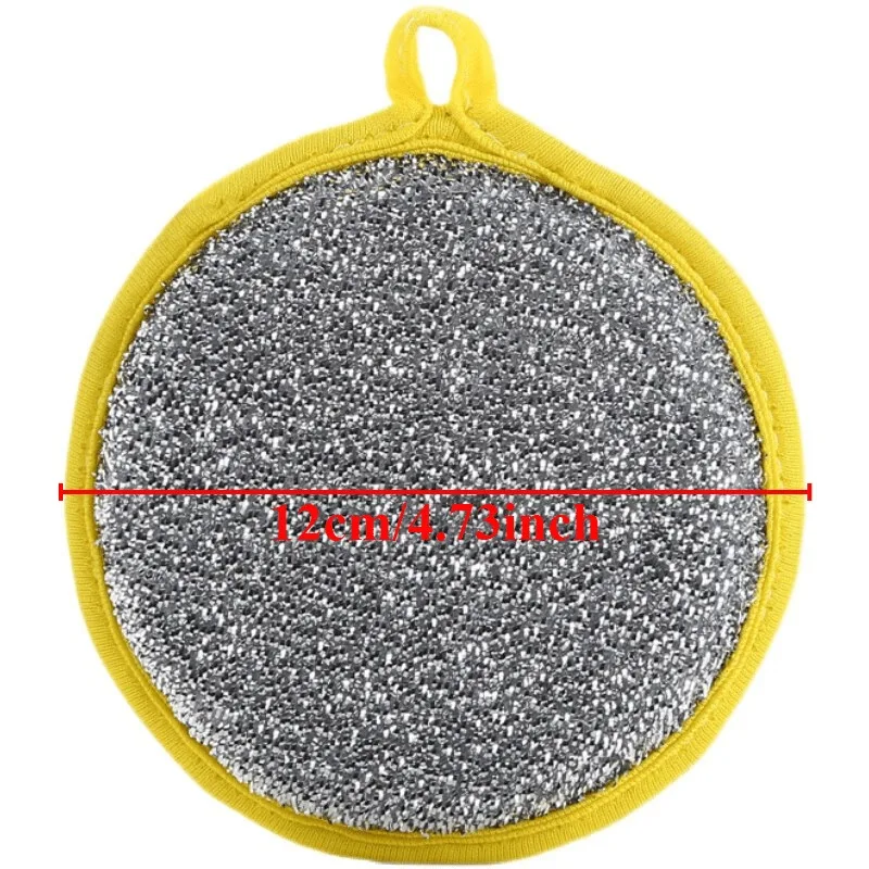 

10 шт., большая сервировочная кухонная салфетка для мытья посуды, двусторонняя губка и бытовая тряпка для чистки без масла, салфетка для мытья посуды