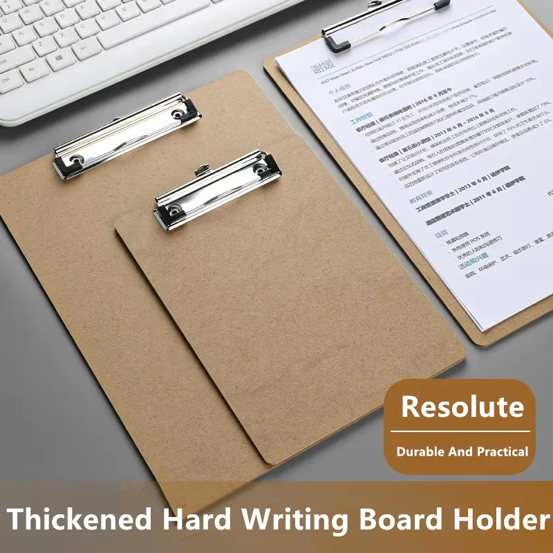 Wooden Board Holding Office Memo File Folder Writing Pad Board Wooden File Storage Container A3 A4 A5 B5 B6 Paper Clip Board