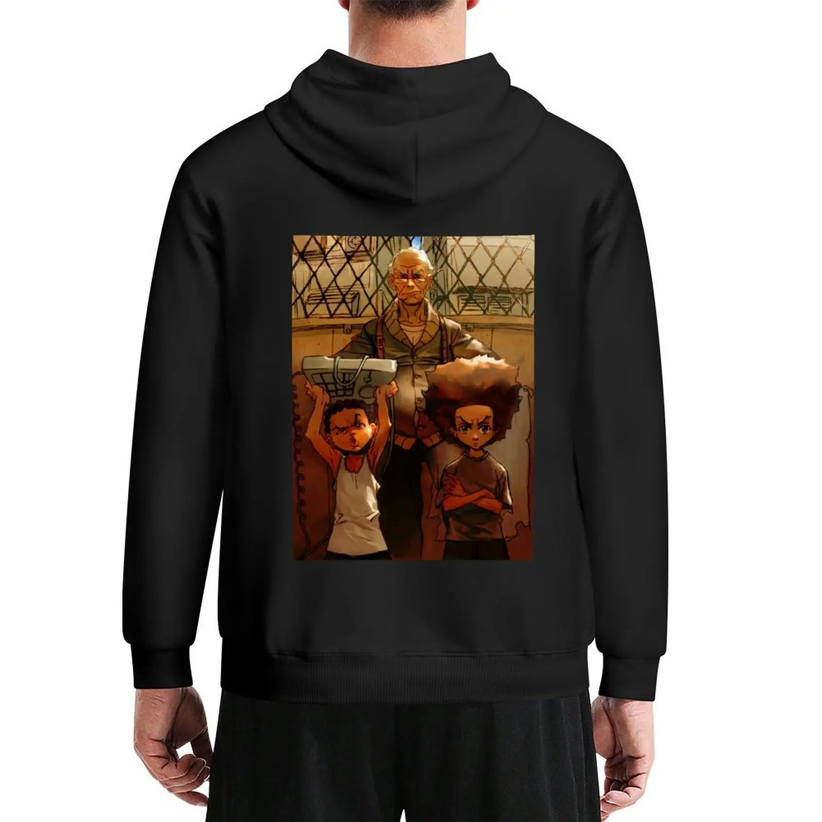

The Boondocks Huey Hoodie mens clothes korean clothes men clothing autumn hoodie