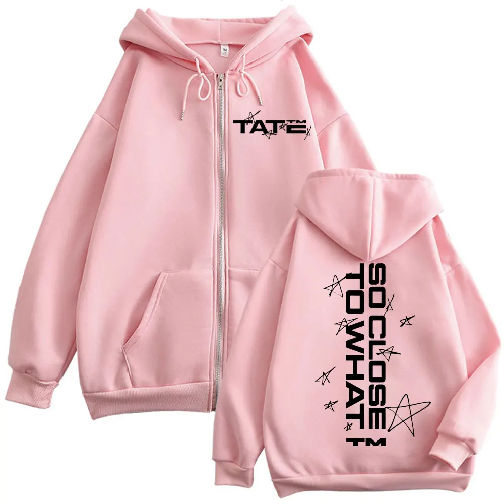 تيت ماكراي قريب جدًا لماذا طباعة قلنسوة بسحاب جودة عالية موضة زمم البلوز الرجال النساء بلوفرات الصوف المتضخم