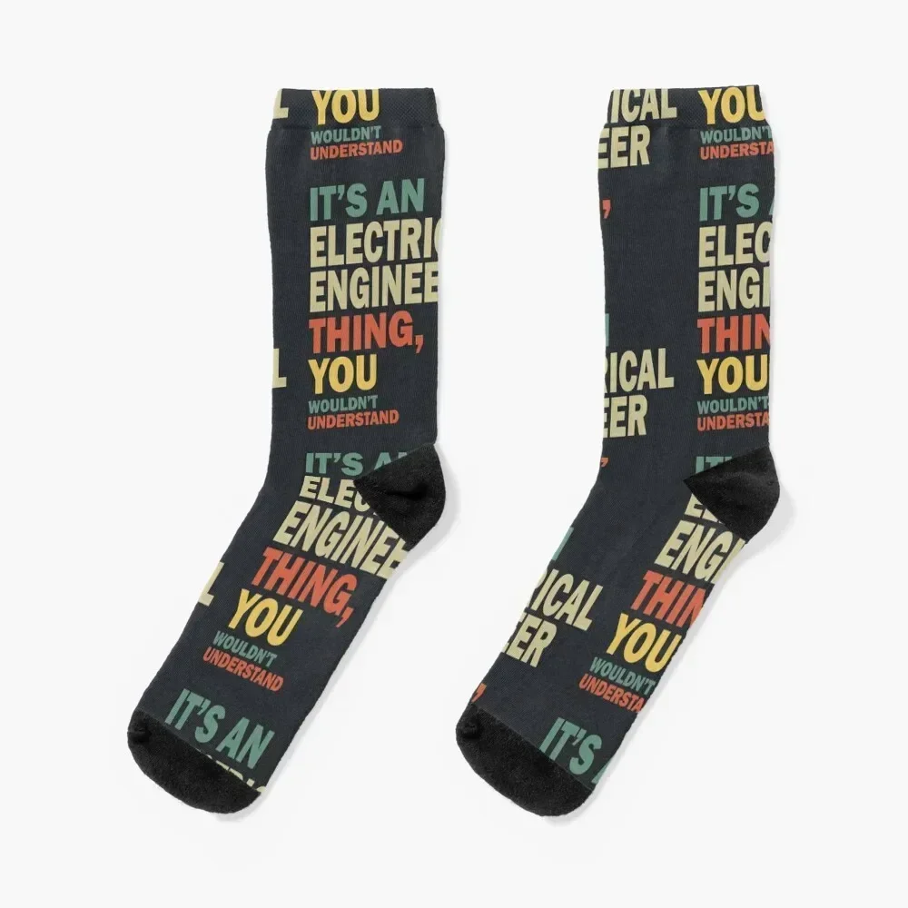 

Electrical Engineer Job Title Gift Socks Soccer Climbing Children's Men's Socks Women's