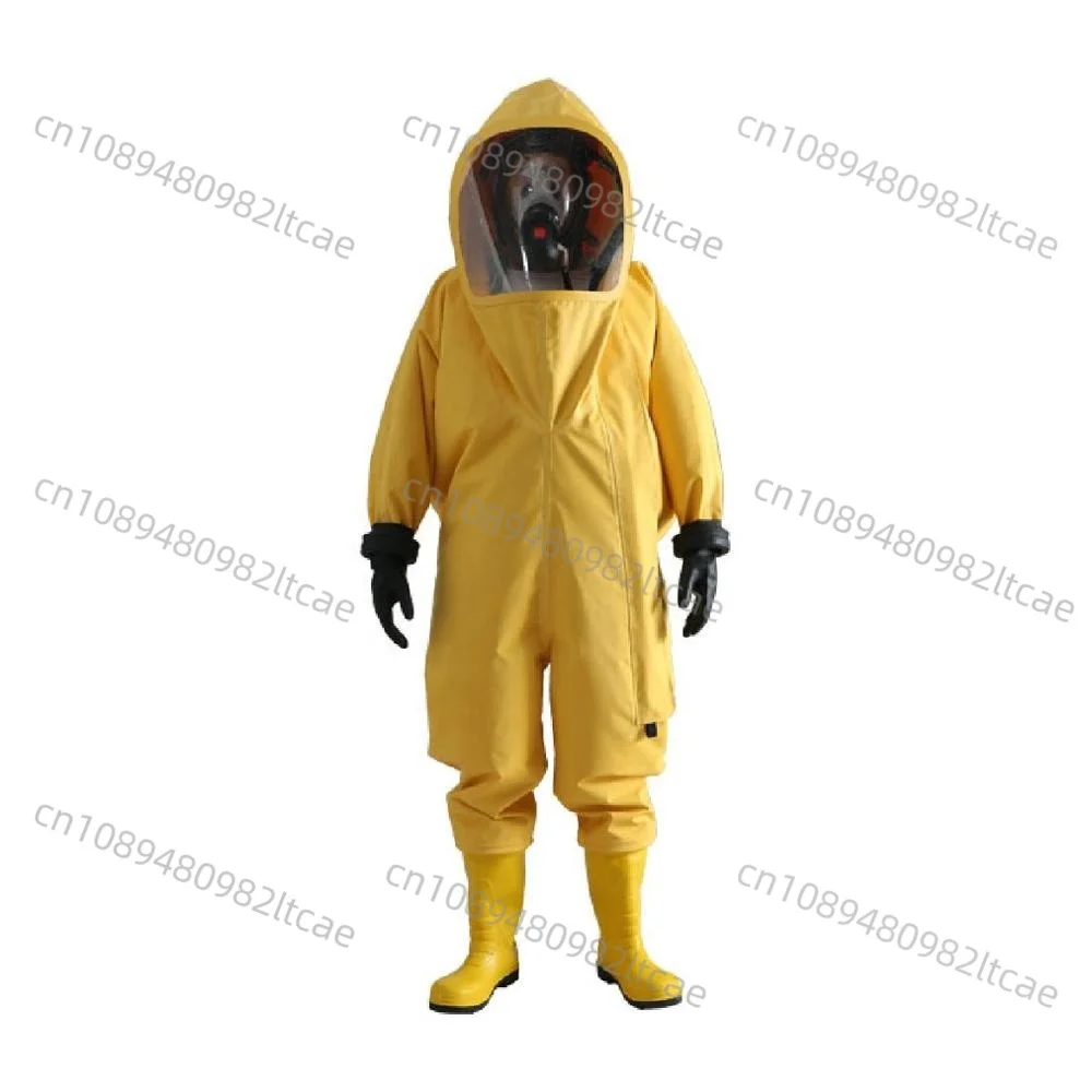 Yellow Color Hazmat Suit for Chemical Hazard