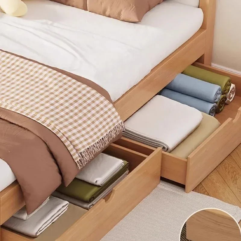Cama De dormitorio principal nórdica, diseño De Hotel doble, cuerpo completo, Base sencilla y cómoda, muebles individuales para el hogar