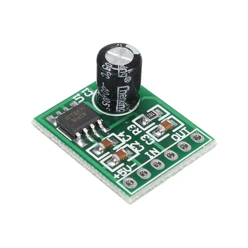 1/5/10PCS XH-M125 Mini 5W Mono Digital Power Amplifier Board XPT8871 DC 5V 1A Single Channel Audio Amplifier Module Wholesale