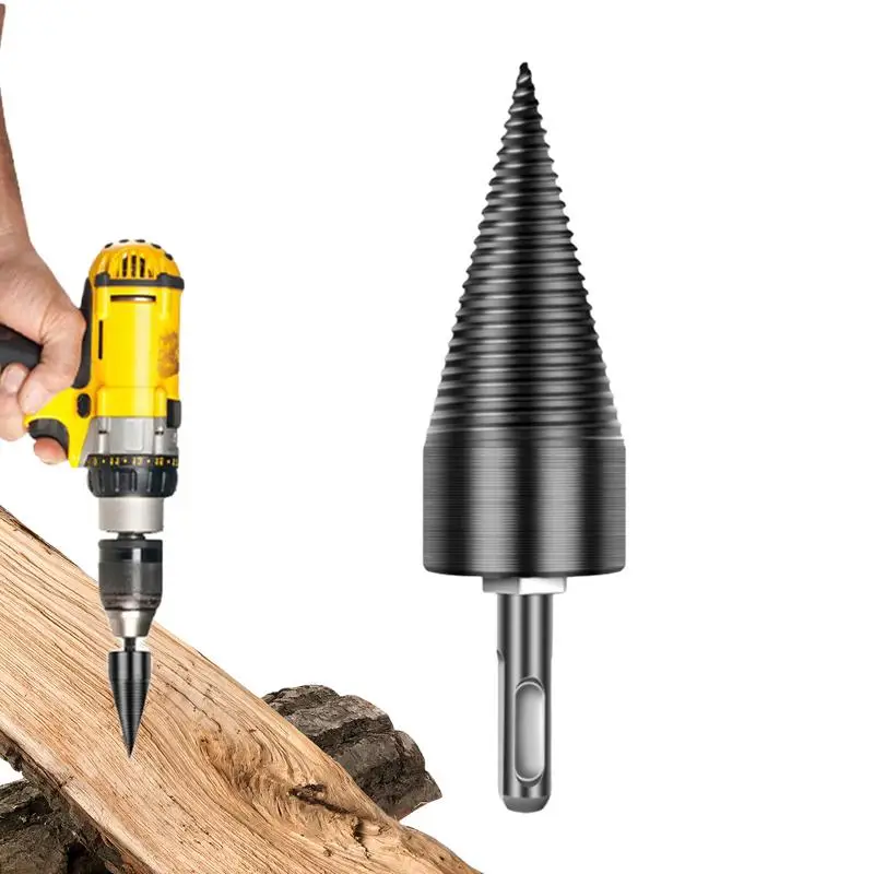 Wood Splitter Drill Bit Efficient Multipurpose Splitting Drill Bit Impact Resistant Drill Bits For Home Camping Portable Log