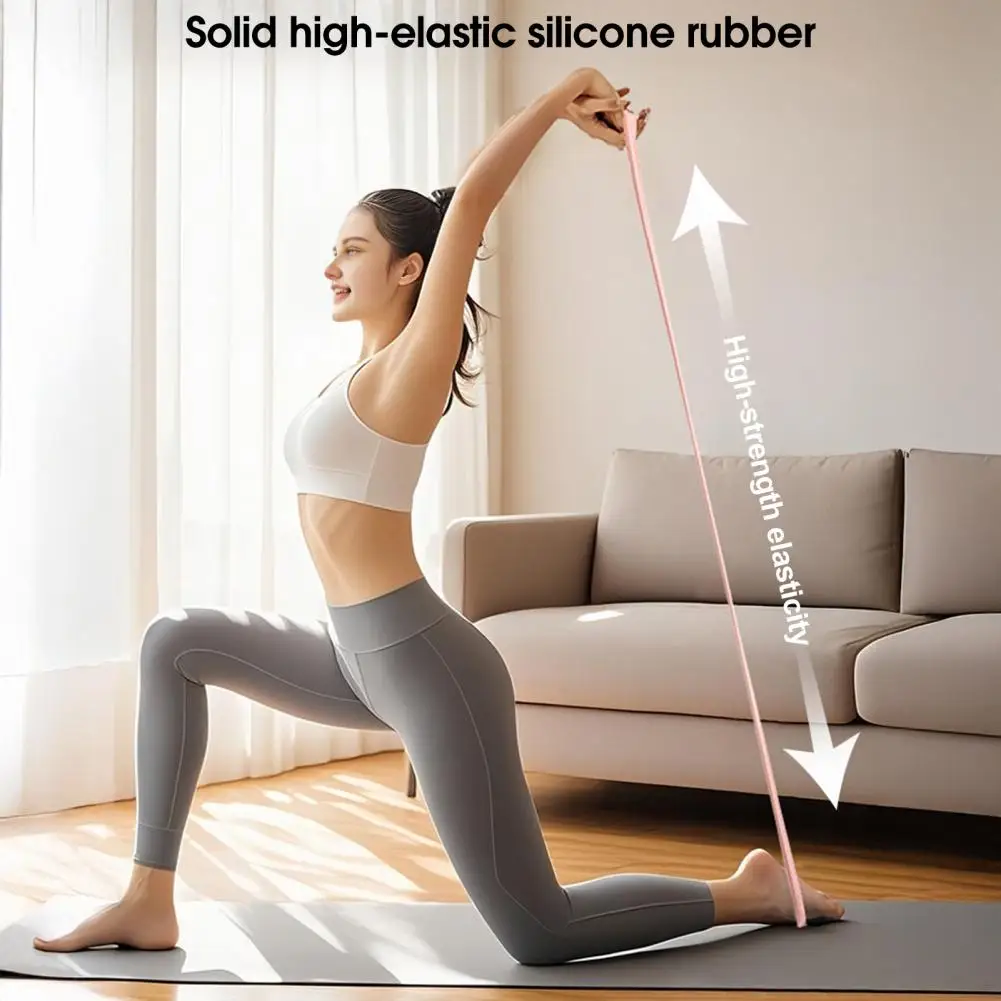 

Figure 8 Fitness Resistance Band Anti-slip Silicone 35Lbs Men Women Chest Expander Elastic Strap Shoulder Stretch Yoga Tension R