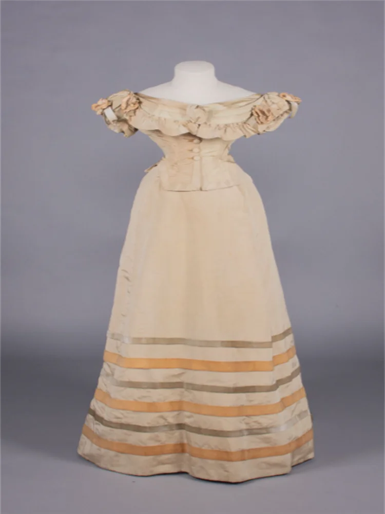 

1860s Victorian Bustle Scarlett Bustle Prom Dress Historical Civil War Southern Belle Vintage Princess Wedding Party Ball Gown