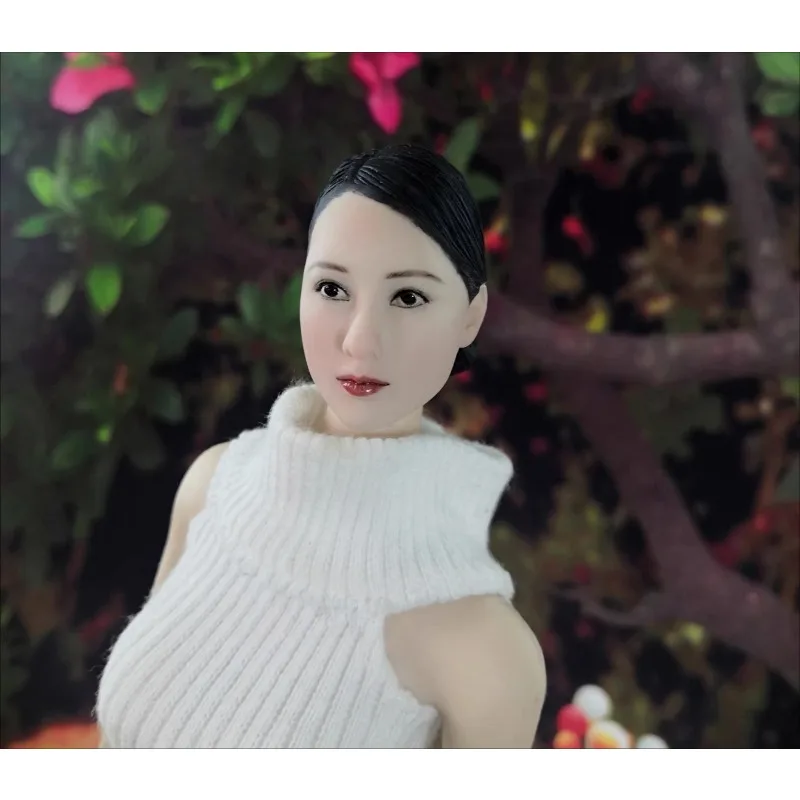 

1/6 масштаб, женская офисная голова, скульптура Лю Ян, фигурки героев, модель резьбы по голове для тела 12 дюймов Ph Tbl Pale Skin