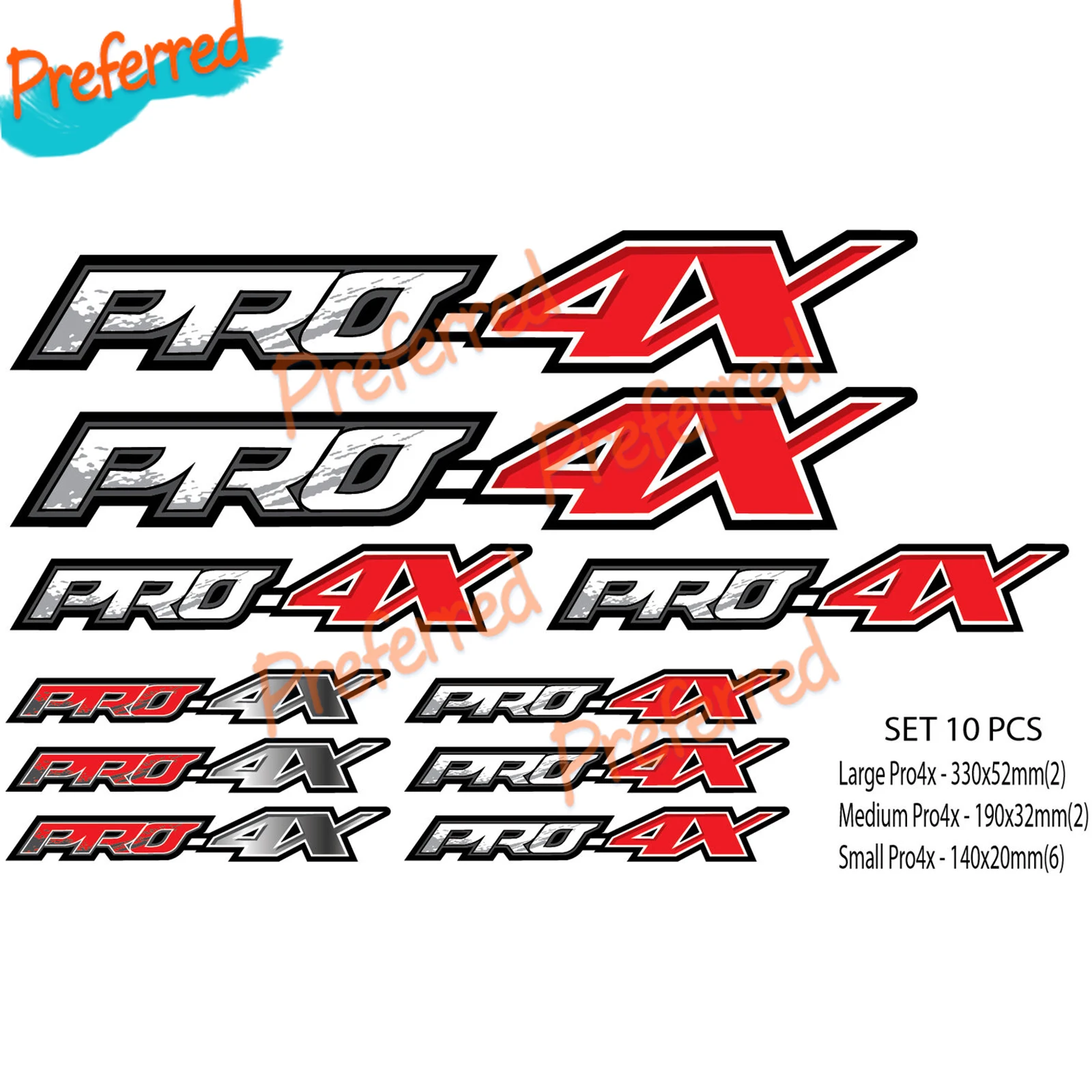 

PRO4X stickers decal graphic for pickup truck