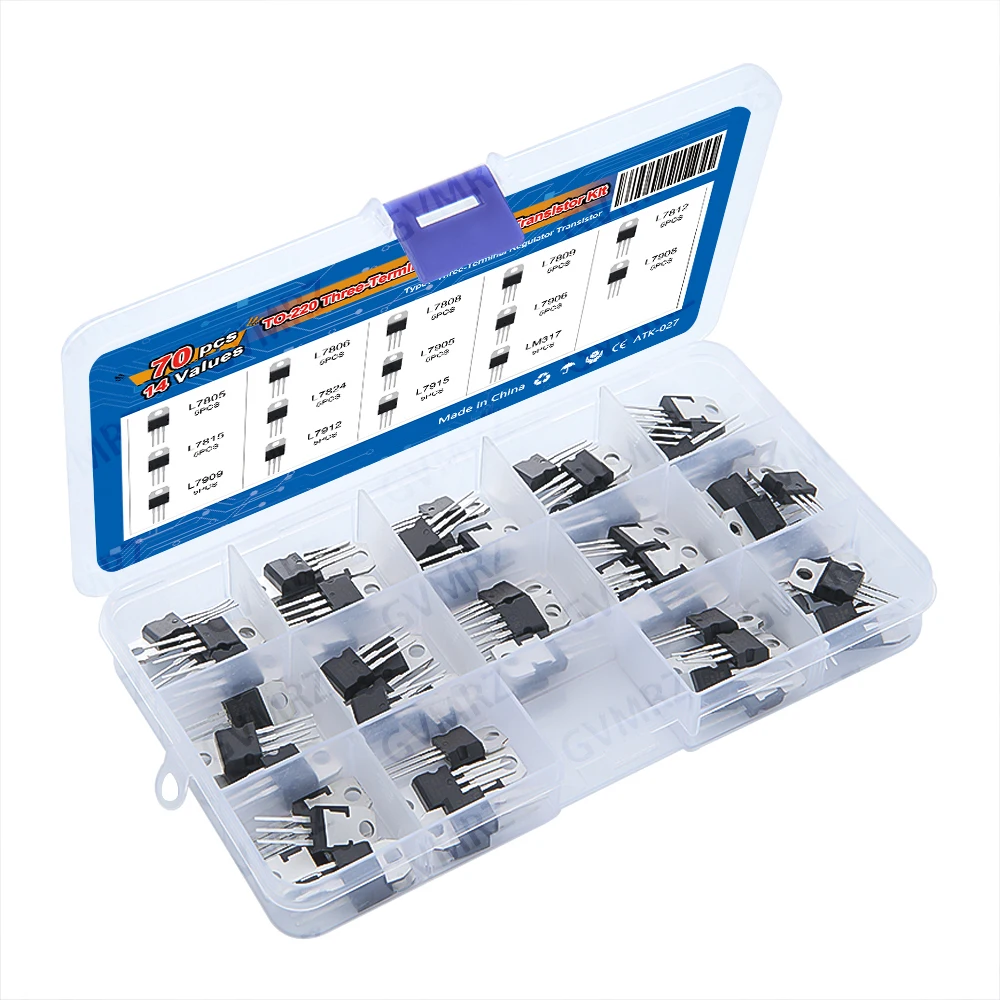 14Values L7809 L7812 L7815 70P - Lm317 Voltage Regulator recension och pris