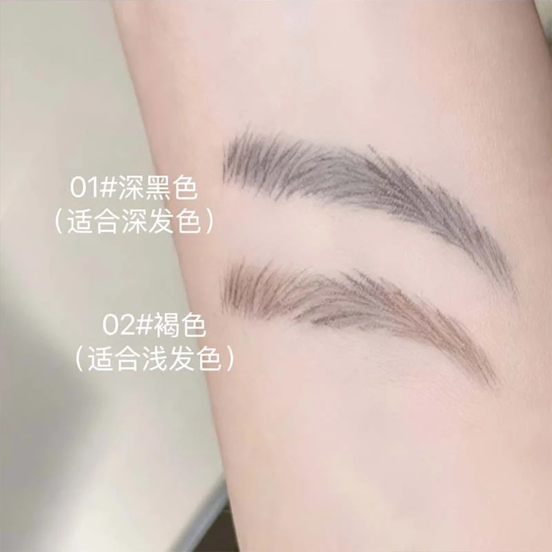 Matita per sopracciglia con tintura 3D Matita per sopracciglia anti-sbavature Impermeabile a lunga durata Sopracciglia marrone nero Pennello grande Crema per potenziare le sopracciglia naturali selvagge