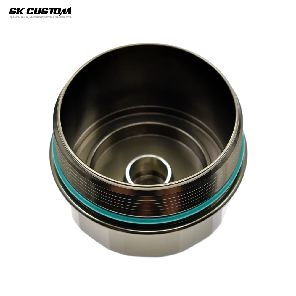 SKCUSTOM Oil Filter Cover Aluminum Alloy Filter Housing For BMW 3 5 7Series E46 M52 M54 M56 Engine Special Car Modification Part